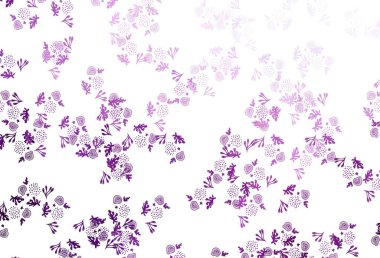 Kaotik şekilli açık pembe vektör şablonu. Renkli rastgele şekillerle modern soyut illüstrasyon. Duvar kağıtları için zarif tasarım.