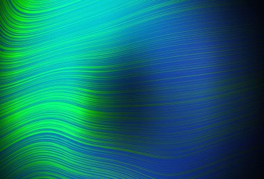 Koyu mavi, yeşil vektör soyut parlak desen. Gradyan ile modern soyut çizim. Bir cep telefonu için arka plan.