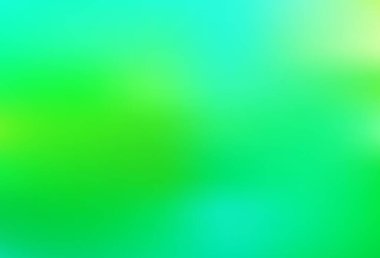 Açık yeşil vektör renkli bulanık arkaplan. Gradyan tasarımlı, soyut, ışıltılı çizimler. İşiniz için en iyi bulanık tasarım..