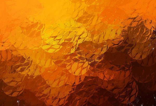 Světle Oranžový Vektorový Obrazec Náhodnými Tvary Moderní Abstraktní Ilustrace Barevnými — Stockový vektor