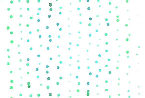 Светло Зеленый Векторный Узор Сферами Красивая Цветная Иллюстрация Размытыми Кругами — стоковый вектор