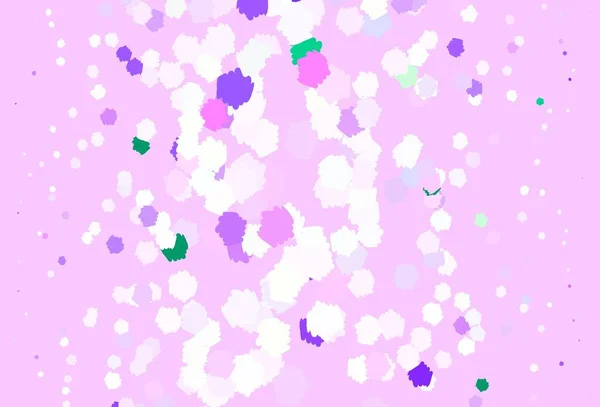 Світло Рожева Зелена Векторна Текстура Абстрактними Формами Проста Барвиста Ілюстрація — стоковий вектор