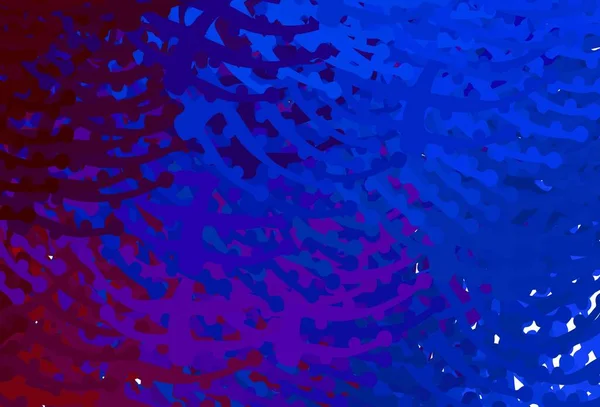 Bleu Foncé Fond Vectoriel Rouge Avec Des Formes Memphis Design — Image vectorielle