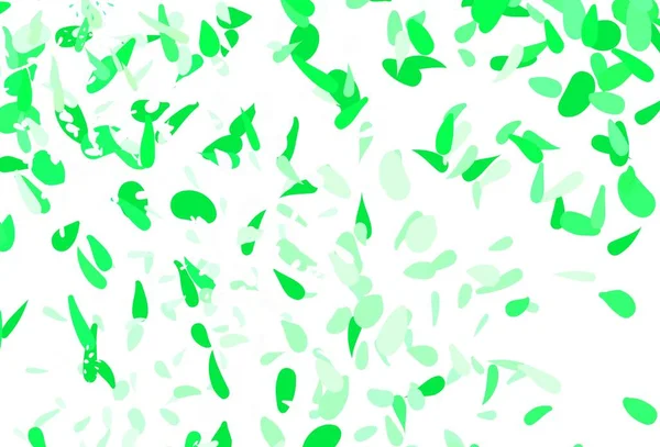 Light Green Layout Vetor Doodle Com Folhas Ilustração Abstrata Colorida —  Vetores de Stock