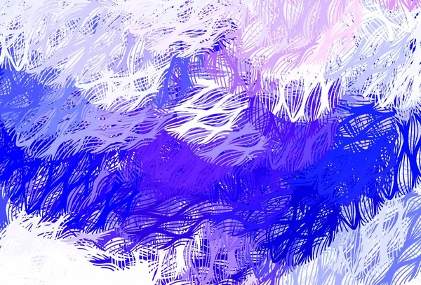 Rose Clair Mise Page Vectorielle Bleue Avec Des Lignes Courbes — Image vectorielle