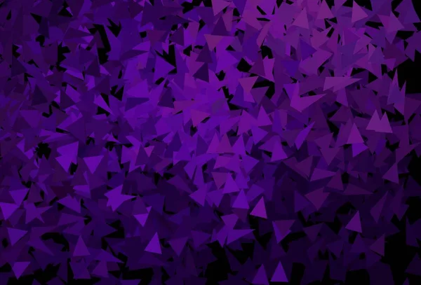 Violet Foncé Fond Vectoriel Rose Avec Style Polygonal Illustration Abstraite — Image vectorielle