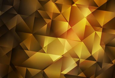 Koyu turuncu vektör eğimli üçgen dokusu. Zarif üçgenleri olan soyut çizimler. Web siteniz için yeni bir doku.