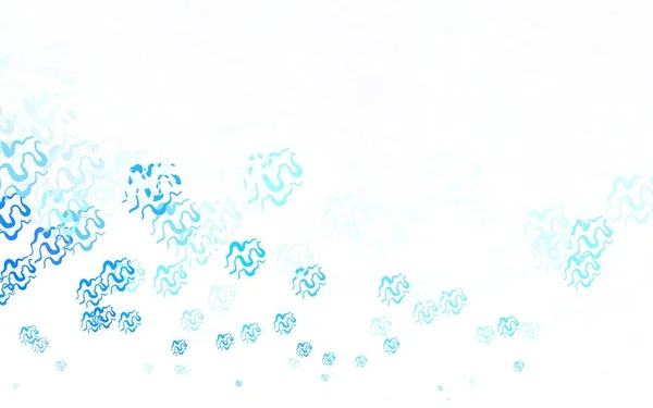 Световой Вектор Blue Обратный Изогнутыми Линиями Окружная Абстрактная Иллюстрация Градиентом — стоковый вектор