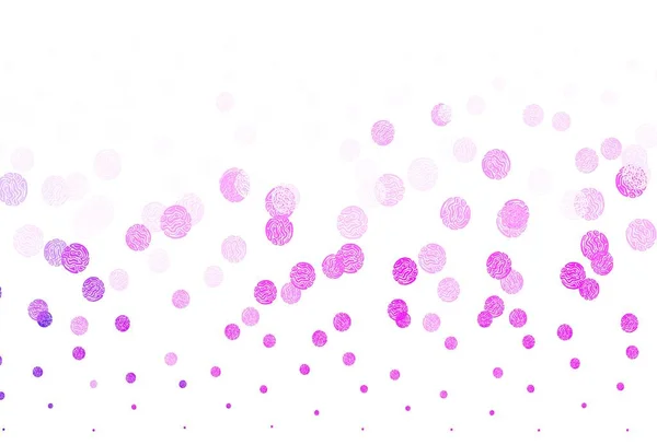 Jasnofioletowy Różowy Wektor Tekstury Dyskami Blask Abstrakcyjnej Ilustracji Rozmytymi Kroplami — Wektor stockowy