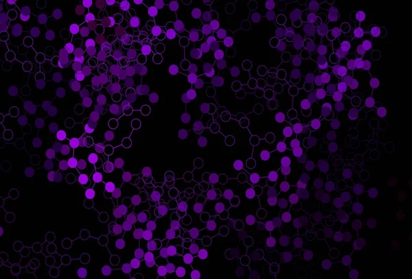 Fondo Vectorial Dark Purple Con Datos Inteligencia Artificial Ilustración Colorida — Vector de stock