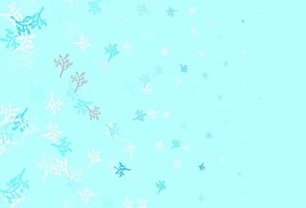Světlo Blue Vektor Elegantní Tapety Sakurou Kreslené Čmáranice Bílém Pozadí — Stockový vektor