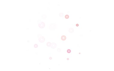 Küreli açık kırmızı vektör deseni. Doğa tarzında renkli baloncuklu soyut illüstrasyon. Marka kitabınız için yeni şablon.