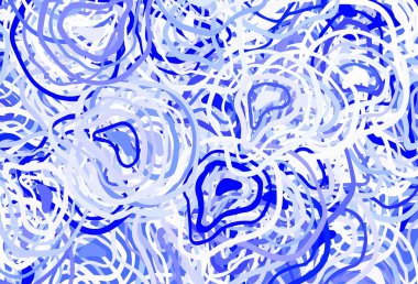 Açık mavi, rastgele şekilli sarı vektör deseni. Renkli rastgele şekillerle modern soyut illüstrasyon. Duvar kağıtları için zarif tasarım.