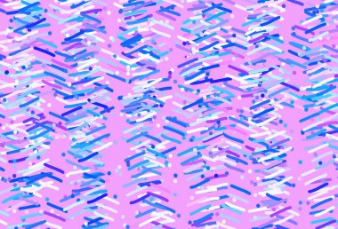 Açık mavi, keskin çizgileri olan kırmızı vektör deseni. Bulanık arkaplanda gradyanı olan çizgiler. Reklam, kitapçıklar, broşürler için desen.