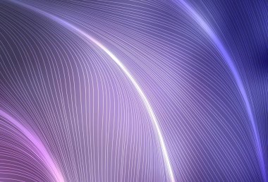 Eğri çizgileri olan açık mor vektör şablonu. Basit eğri biçiminde parlak renkli bir illüstrasyon. Markan için yeni kompozisyon.