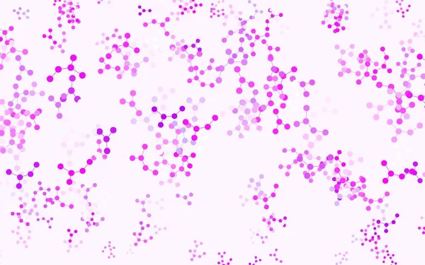 Světle Růžové Vektorové Pozadí Údaji Umělé Inteligenci Zářící Ilustrace Tvary — Stockový vektor