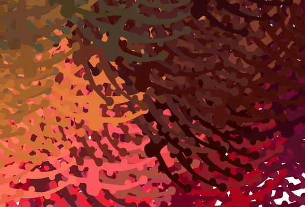 Donkerrode Gele Vectorachtergrond Met Memphis Vormen Eenvoudige Kleurrijke Illustratie Met — Stockvector
