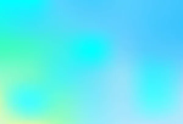 Bleu Clair Vert Vecteur Flou Briller Fond Abstrait Illustration Colorée — Image vectorielle