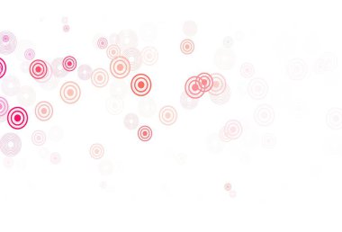 Kabarcıklı açık kırmızı vektör arka planı. Doğa tarzında renkli baloncuklu soyut illüstrasyon. Güzel web siteleri için desen.