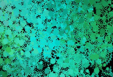 Kaotik şekilli koyu yeşil vektör şablonu. Renkli rastgele şekillerle modern soyut illüstrasyon. Kartvizitiniz için modern tasarım.