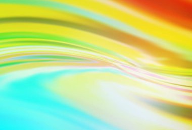 Açık mavi, sarı vektör soyut düzeni. Görüntü stili ve gradyanı olan yeni renkli çizimler. Bir cep telefonu için arka plan.