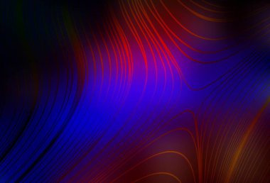 Koyu mavi, kırmızı vektör parlak deseni bulanıklaştırdı. Parlak renkli bir illüstrasyon. İş tasarımınız için yeni biçim.