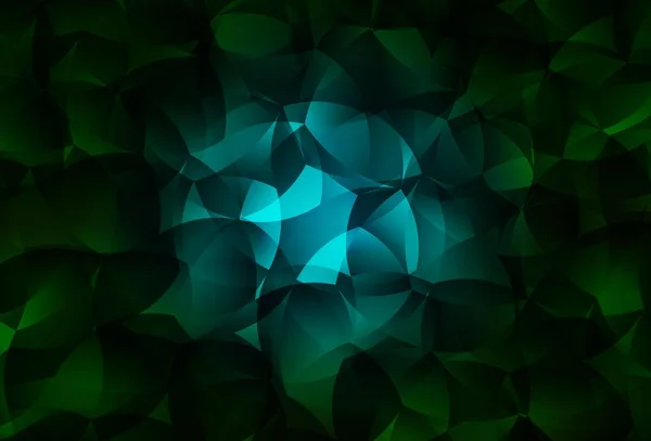 Modèle Polygonal Abstrait Vectoriel Vert Foncé Illustration Abstraite Moderne Avec — Image vectorielle