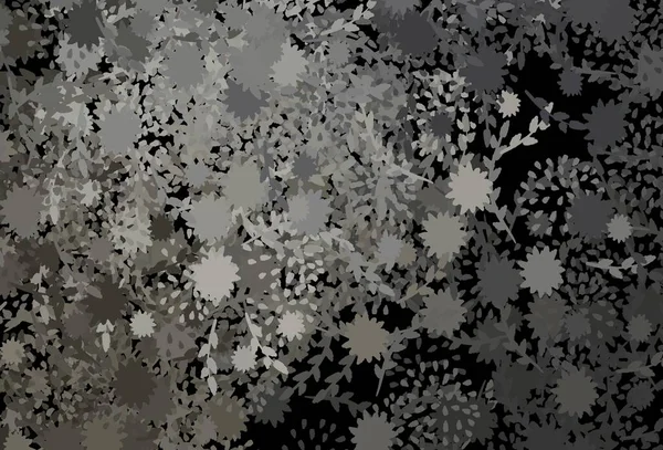 Шаблон Темно Серого Вектора Хаотичными Формами Иллюстрация Красочными Градиентными Формами — стоковый вектор