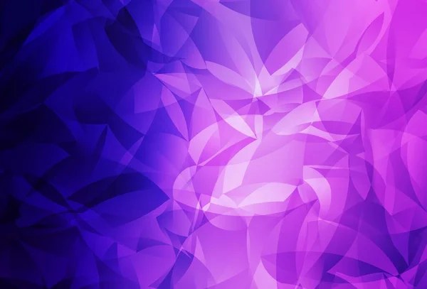 Modèle Polygonal Abstrait Violet Clair Vecteur Rose Illustration Colorée Brillante — Image vectorielle