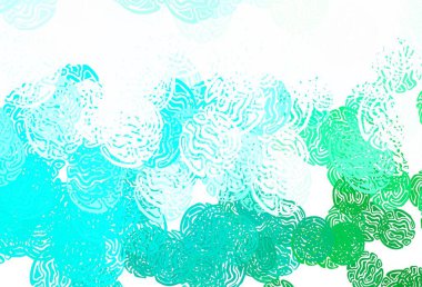 Karmaşık şekilli açık yeşil vektör şablonu. Rastgele şekillerle soyut tarzda dekoratif tasarım. İşiniz için en iyi akıllı tasarım.