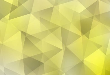 Açık sarı vektör düşük poli düzeni. Çokgen biçiminde, gradyan ile renkli çizimler. Broşürünüz için yepyeni bir tasarım..