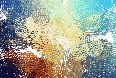 Açık mavi, wry çizgileri olan sarı vektör düzeni. Çağdaş gradyan soyut çizgileri olan çizimler. Fikirlerin için bir örnek..