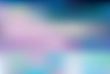 Açık mavi vektör bulanık desen. Görüntü stili ve gradyanı olan yeni renkli çizimler. Tasarımlar için arka plan.