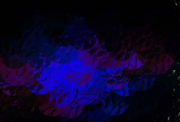 Темно Синяя Красная Векторная Текстура Различными Формами Красочные Хаотические Формы — стоковый вектор