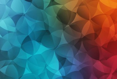 Açık mavi, soyut şekilli kırmızı vektör arkaplan. Renkli rastgele şekillerle modern soyut illüstrasyon. Web siteniz için basit tasarım.