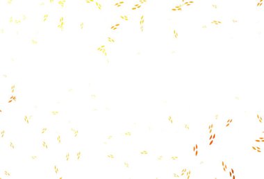 Hafif Turuncu vektör çizimi. Yapraklarla karalama tarzında renkli çizimler. Markan için şık bir model..