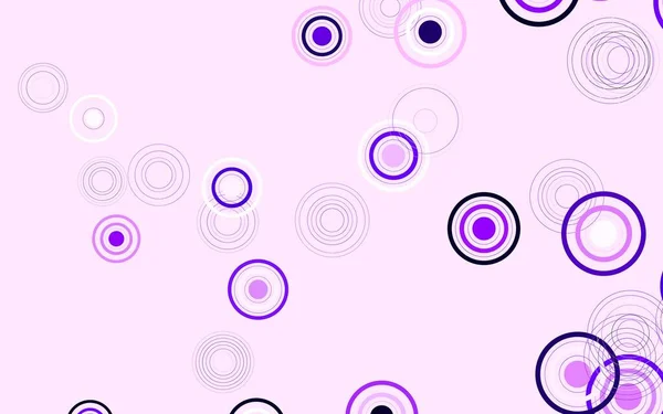 Textura Vectorial Púrpura Claro Con Discos Ilustración Abstracta Con Burbujas — Vector de stock