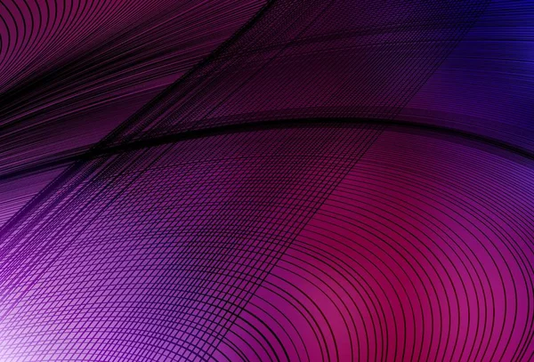 ダークパープル ピンクのベクトルの背景に心配の線 線で抽象的なイラストをキラキラさせます ビジネスデザインのパターン — ストックベクタ
