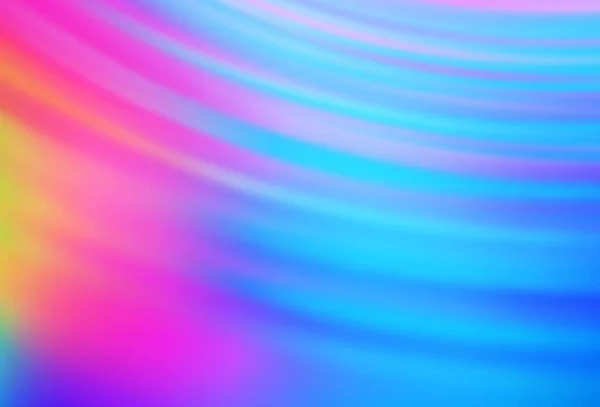 Bleu Clair Vecteur Rouge Flou Motif Lumineux Illustration Colorée Dans — Image vectorielle