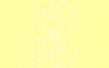 Disklerle açık turuncu vektör dokusu. Renkli su damlaları olan modern soyut çizimler. Marka kitabınız için yeni şablon.