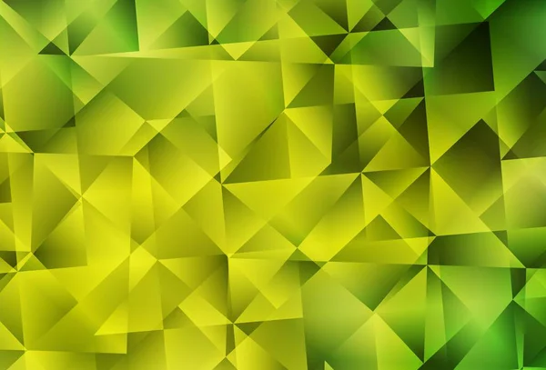 Modèle Polygonal Abstrait Vectoriel Vert Clair Jaune Illustration Colorée Dans — Image vectorielle