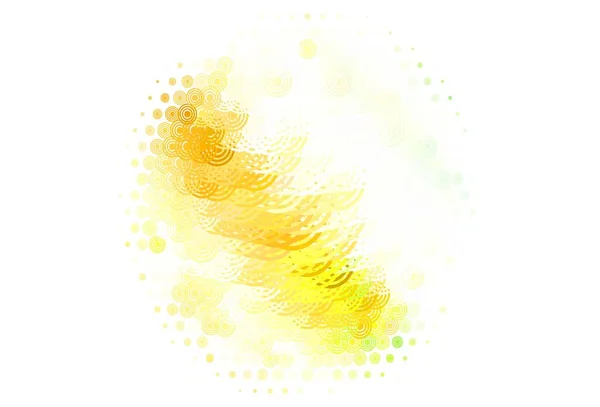 Verde Claro Fondo Vector Amarillo Con Manchas Líneas Ilustración Con — Vector de stock