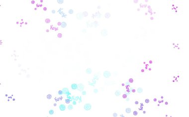 Açık mavi, çiçekli yeşil vektör çizimi, güller. Çiçeklerle karalama tarzında renkli çizimler. İşiniz için yeni tasarım.