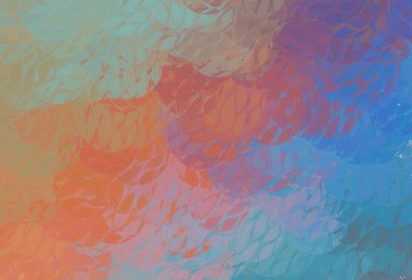 Açık mavi, soyut şekilli sarı vektör arkaplan. Modern tarzda değişen renkli kaotik formlar. Duvar kağıtları için zarif tasarım.