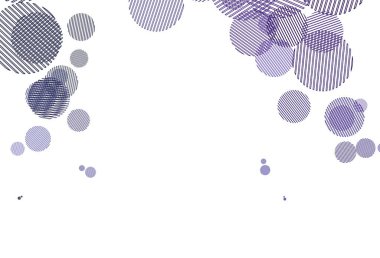 Disklerle açık mor vektör dokusu. Bulanık dekoratif tasarım baloncuklu soyut tarzda. Fütürist reklamlar ve kitapçıklar için şablon.