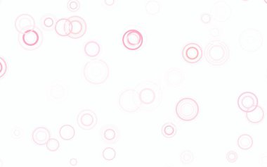 Küreli açık kırmızı vektör deseni. Bulanık dekoratif tasarım baloncuklu soyut tarzda. Reklamlar, broşürler için desen.