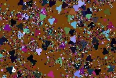 Memphis şekilli Light Multicolor vektör arkaplanı. Soyut gradyan şekilli basit renkli çizimler. Bir cep telefonu için arka plan.