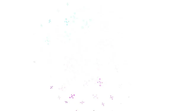 Light Pink Blue Layout Vetor Doodle Com Flores Rosas Flores —  Vetores de Stock