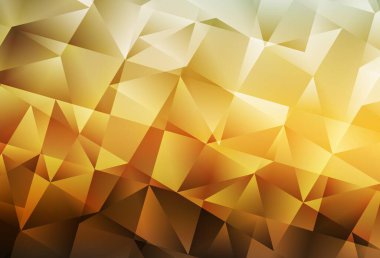 Açık mavi, sarı vektör soyut çokgen arkaplan. Zarif üçgenleri olan soyut çizimler. İş tasarımınız için yepyeni bir tarz.