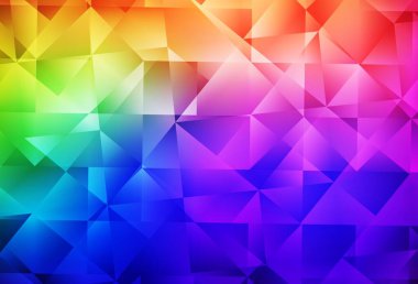 Karanlık Çokrenkli vektör çokgen arkaplanı. Origami stilinde gradyan ile yaratıcı geometrik illüstrasyon. Dizaynınız için üçgen desen.